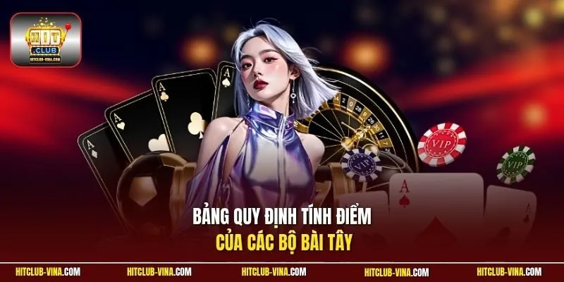 Bảng quy định tính điểm của các bộ bài tây