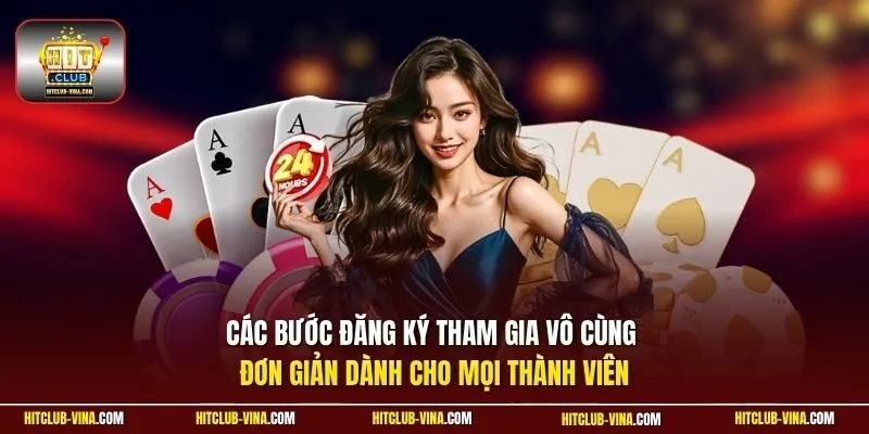 Các bước đăng ký tham gia vô cùng đơn giản dành cho mọi thành viên